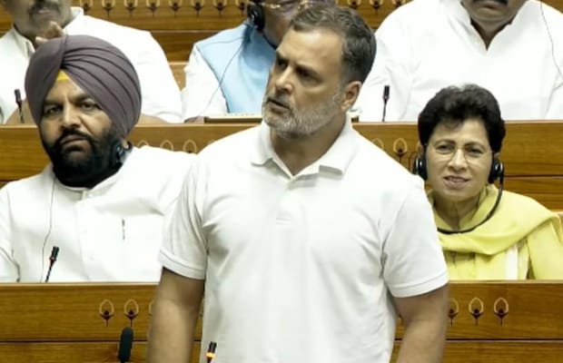 Uproar over Rahul Gandhi's remarks in Lok Sabha; Rijiju says LoP using 'unparliamentary words'