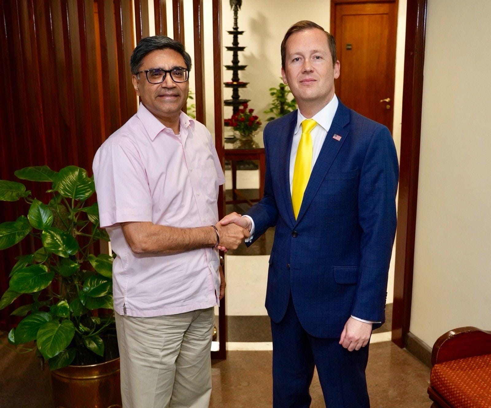 US Ambassador Gor meets FS Misri in New Delhi