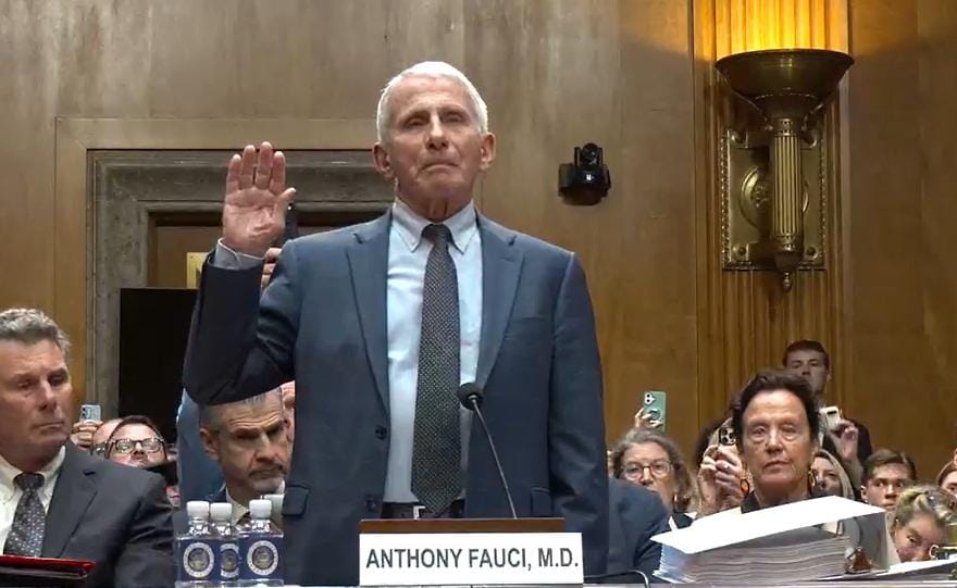 US Covid fight leader Anthony Fauci declines to testify during Republican questioning at Senate hearing