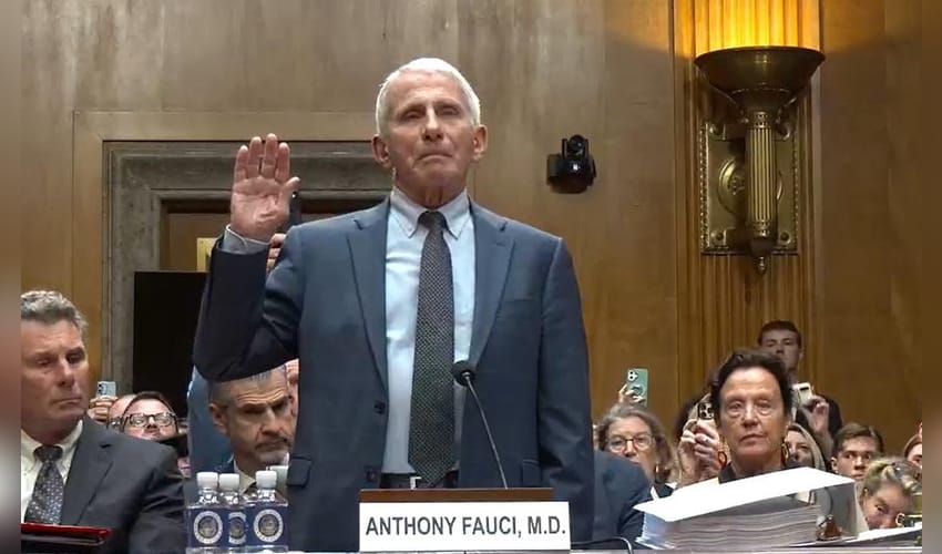 US Covid fight leader Anthony Fauci declines to testify during Republican questioning at Senate hearing