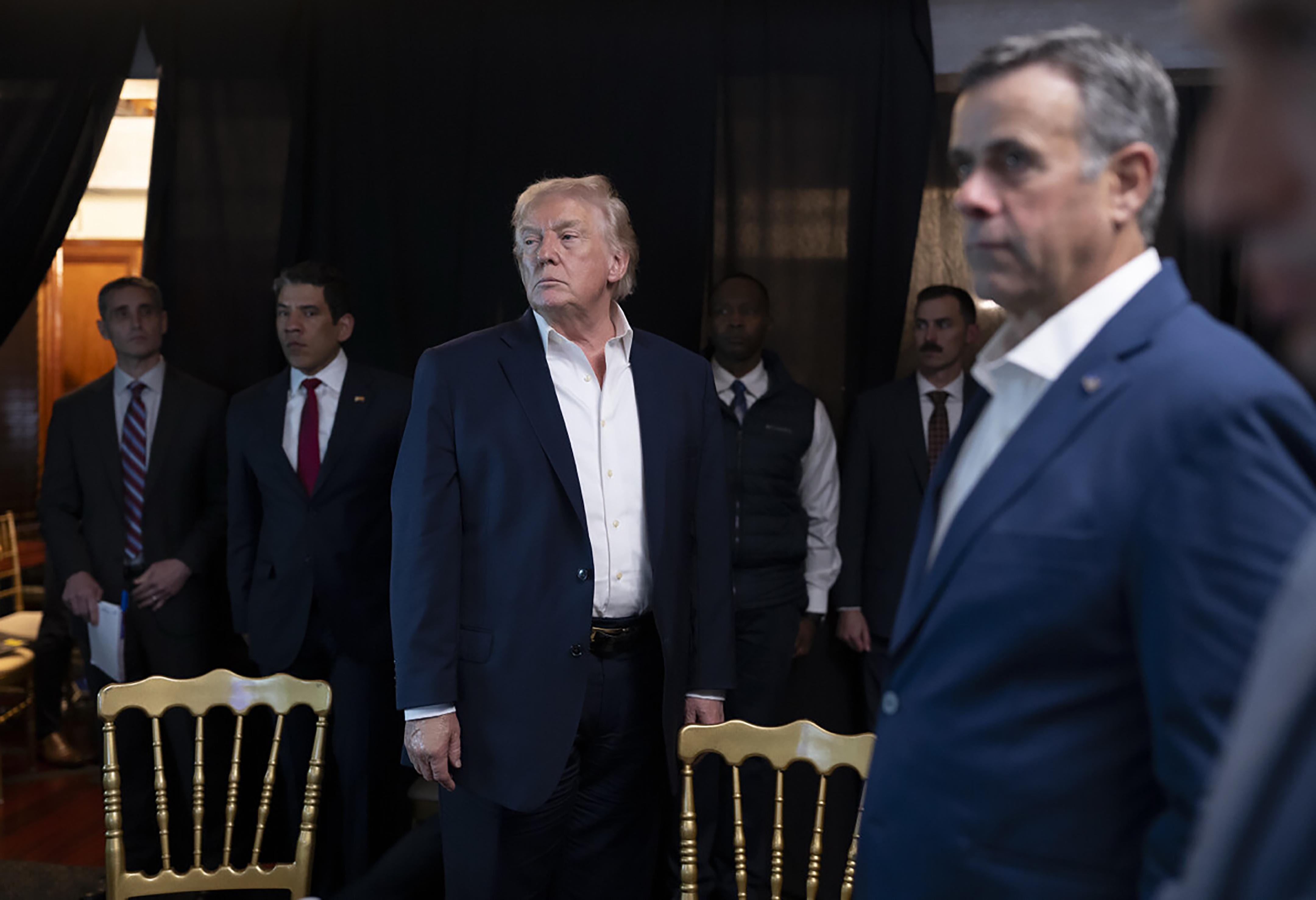  US President Trump Monitors US Military Operations