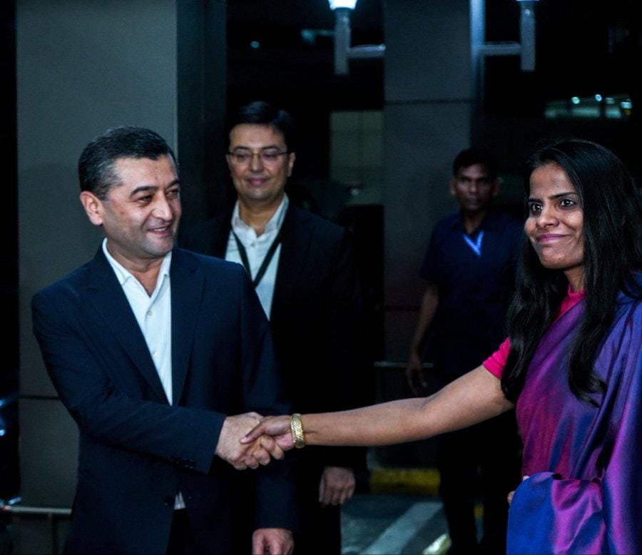 Uzbekistan Foreign Minister Bakhtiyor Saidov arrives in New Delhi for official visit