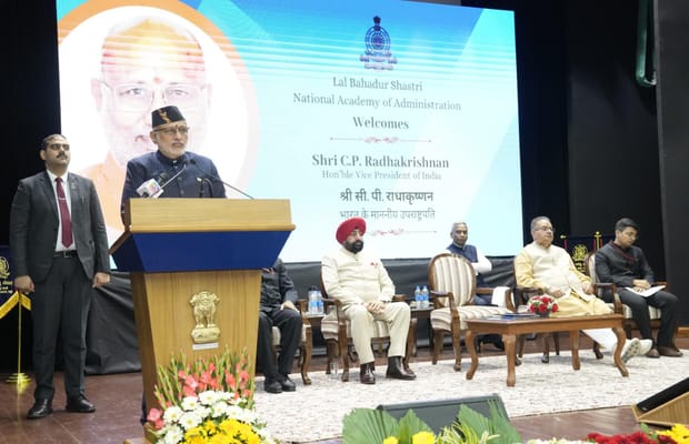 V-P Radhakrishnan asks young IAS officers to maintain integrity in public service