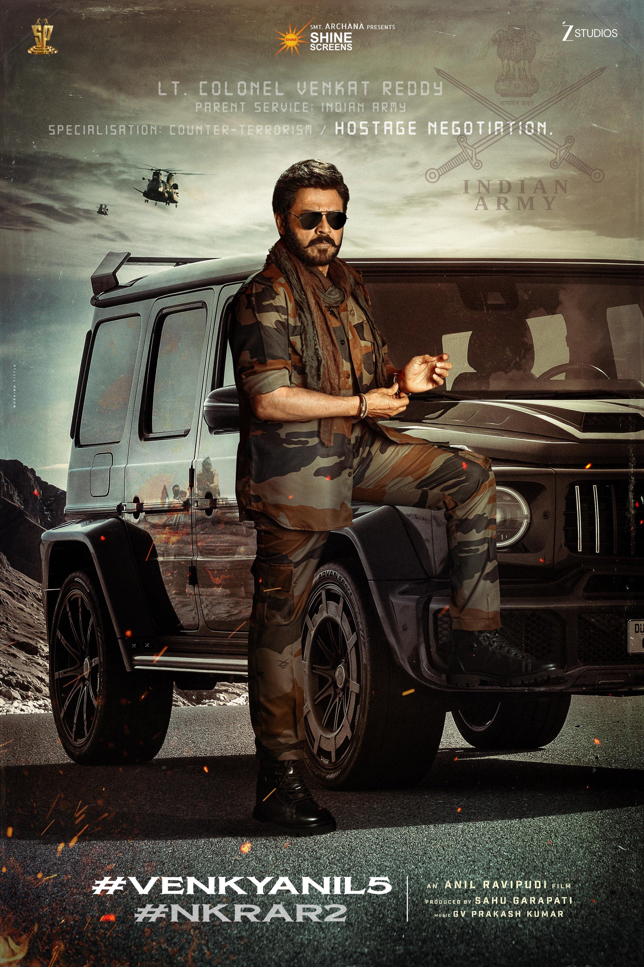Venkatesh’s look as Lt. Colonel Venkat Reddy in Anil Ravipudi’s #VenkyAnil5 released (Photo: Anil Ravipudi/X)