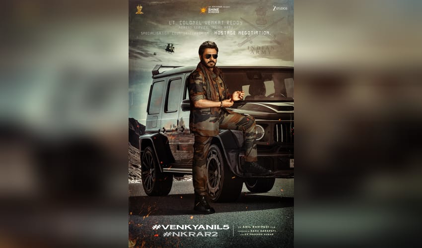 Venkatesh’s look as Lt. Colonel Venkat Reddy in Anil Ravipudi’s #VenkyAnil5 released (Photo: Anil Ravipudi/X)