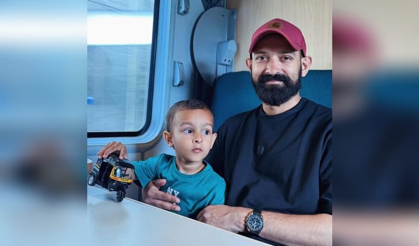 Vikrant Massey shares glimpse of son’s obsession with Mumbai auto-rickshaws even while vacationing in Norway