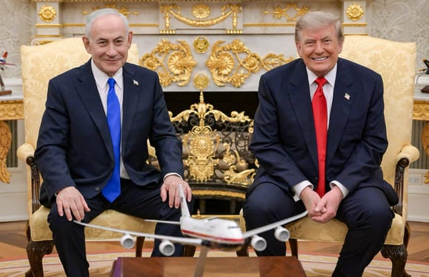 Washington: Benjamin Netanyahu Donald Meets Trump At White House