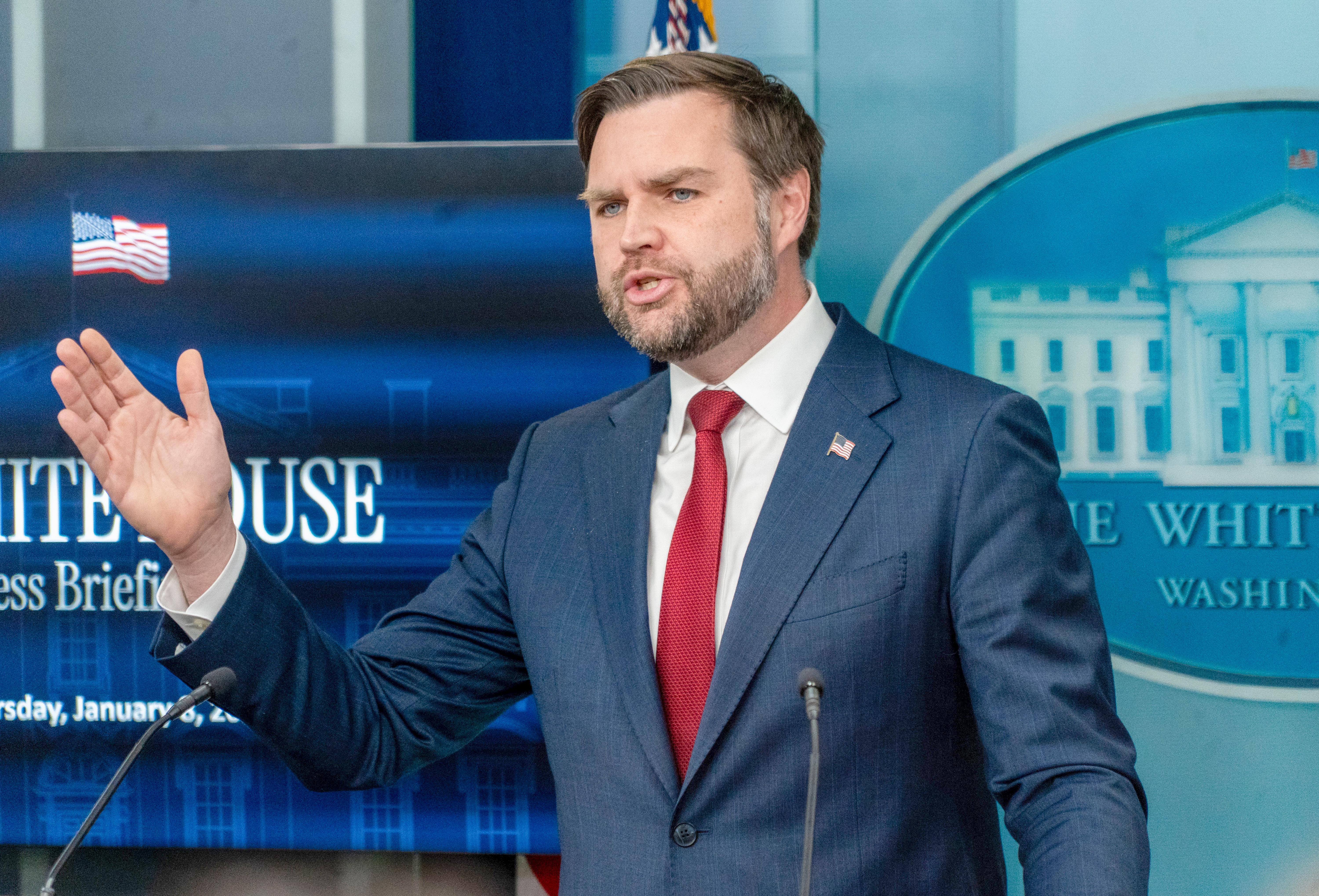 Washington, D.C.: JD Vance's Press Briefing 