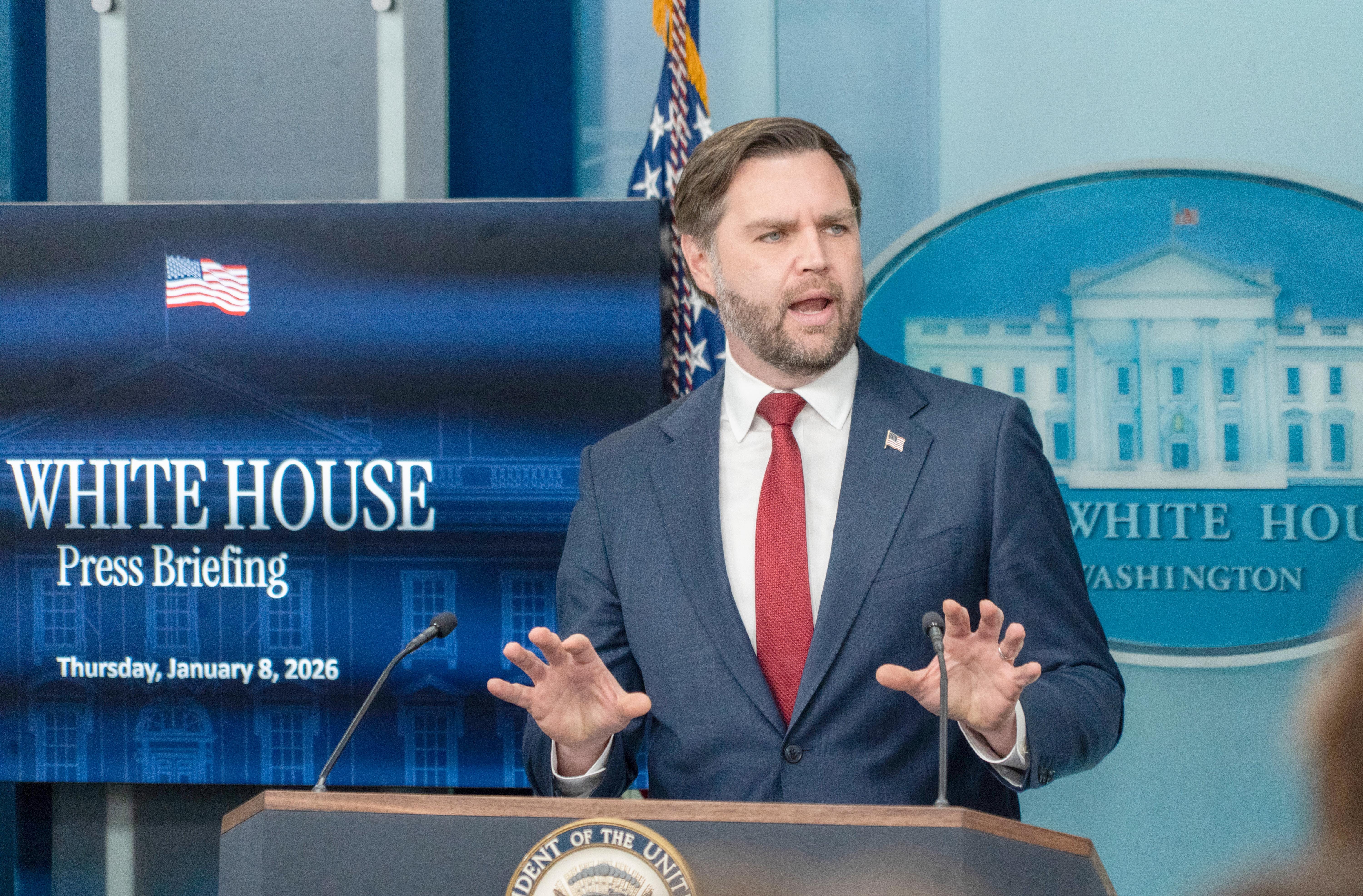 Washington, D.C.: JD Vance's Press Briefing 