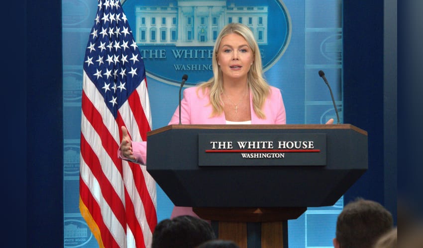 Washington, D.C.: Karoline Leavitt addresses press briefing