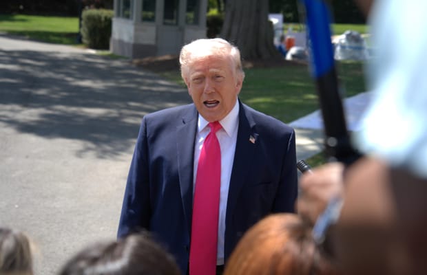 Washington, D.C.: President Trump addresses media at White House