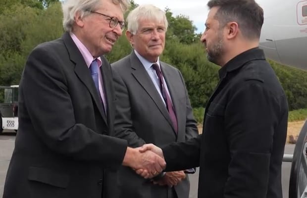 Zelensky arrives in UK to meet new PM, Andy Burnham